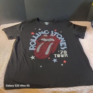 Rolling Stones '78 Tour Black Graphic Tee